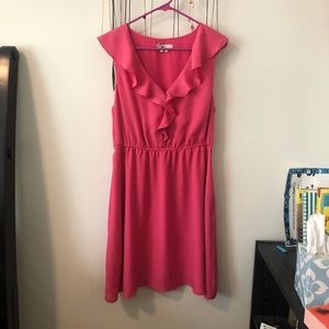 BCBGeneration Ruffles Pink Dress